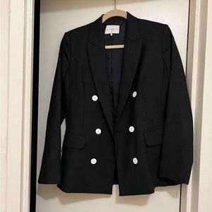 Sandro Paris black/white polka dot blazer